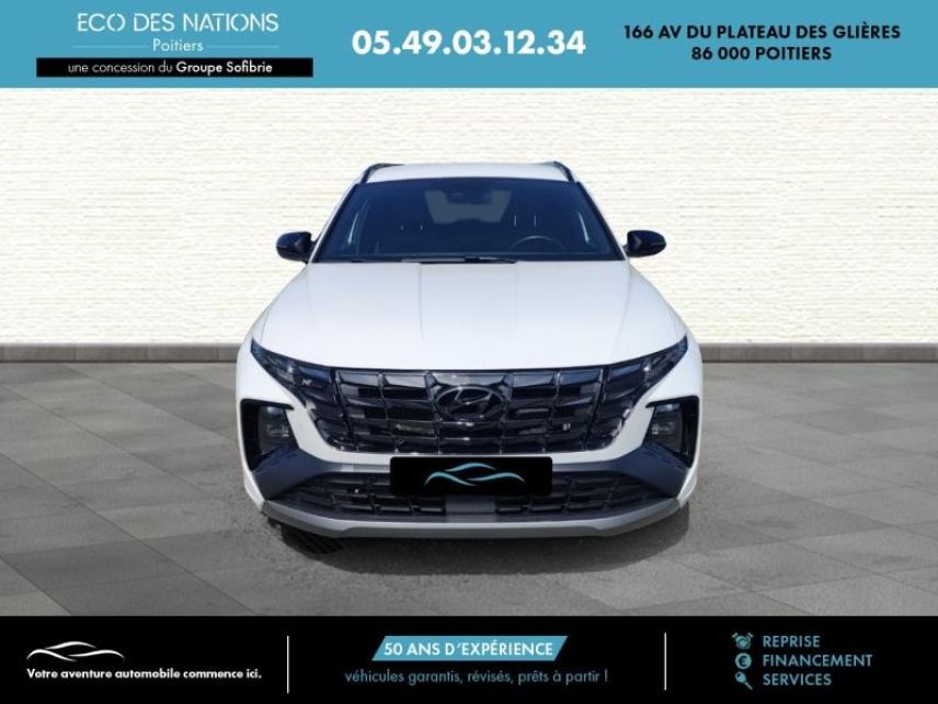 86000 : Hyundai Poitiers - Eco des Nations - HYUNDAI Tucson - Tucson - Serenity White Métal - Traction - Hybride : Essence/Electrique