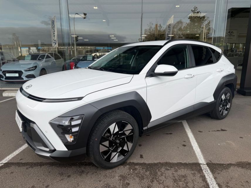 75010 : Hyundai Paris Nord - Goncourt Automobiles - HYUNDAI KONA Creative - KONA II - Blanc - Automate sequentiel - Essence / Courant électrique