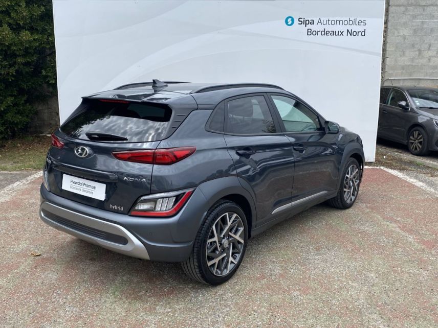 33110 : Hyundai Bordeaux Nord Le Bouscat - Sipa Automobiles - HYUNDAI KONA HYBRID Creative - KONA - Gris - Automate sequentiel - Essence / Courant électrique