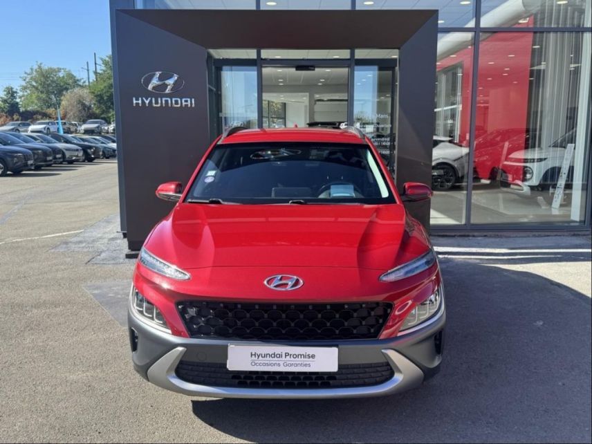 72100 : Hyundai Le Mans - GCH LE MANS - HYUNDAI Kona - Kona - Pulse Red Métal - Traction - Hybride : Essence/Electrique