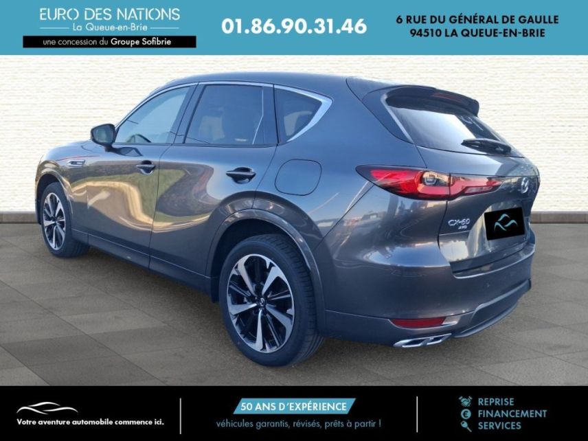 75010 : Hyundai Paris Nord - Goncourt Automobiles - MAZDA CX-60 2024 Takumi - CX-60 - Gris - Boîte automatique - Essence / Courant électrique
