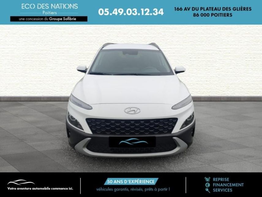 86000 : Hyundai Poitiers - Eco des Nations - HYUNDAI Kona - Kona - Blanc - Traction - Hybride : Essence/Electrique