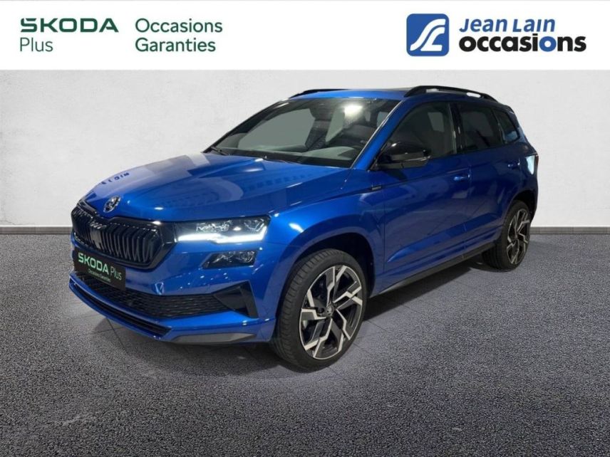 75010 : Hyundai Paris Nord - Goncourt Automobiles - SKODA KAROQ Sportline - KAROQ - BLEU RACING - Automate sequentiel - Essence sans plomb