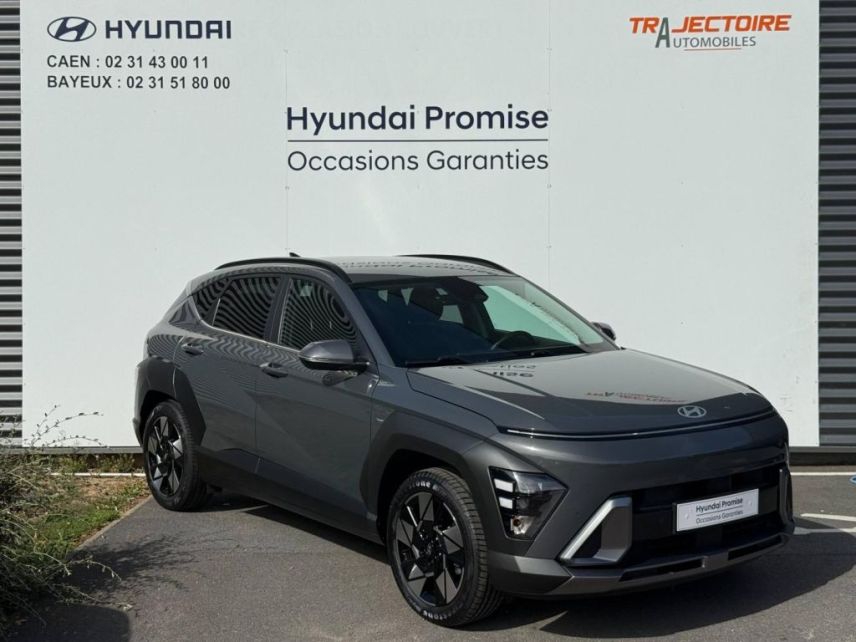 14112 : Hyundai Caen - Trajectoire Automobiles - HYUNDAI Kona - Kona - Ecotronic Gray perlé métallisé - Traction - Hybride : Essence/Electrique
