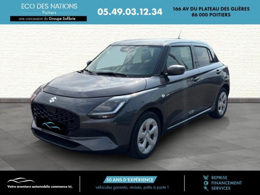86000 : Hyundai Poitiers - Eco des Nations - SUZUKI Swift - Swift - Mineral Gray Metal - Traction - Essence/Micro-Hybride