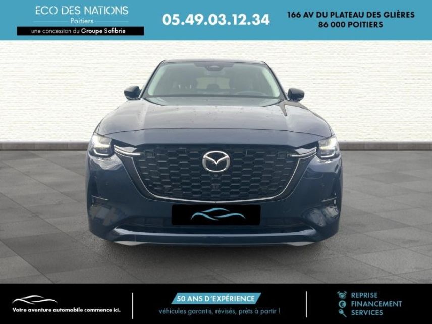 86000 : Hyundai Poitiers - Eco des Nations - MAZDA CX-60 - CX-60 - Deep Crystal Blue métallisé - Propulsion - Diesel/Micro-Hybride