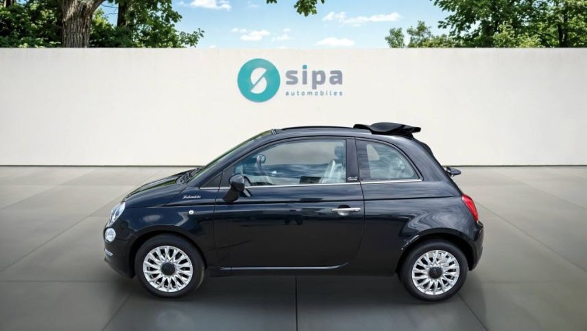 75010 : Hyundai Paris Nord - Goncourt Automobiles - FIAT 500C SERIE 8 EURO 6D-TEMP Lounge - 500 II - NOIR - Boîte manuelle - Essence sans plomb
