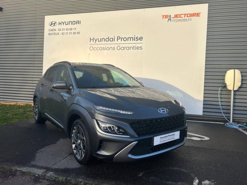 14112 : Hyundai Caen - Trajectoire Automobiles - HYUNDAI Kona - Kona - Ecotronic Gray Métal - Traction - Hybride : Essence/Electrique