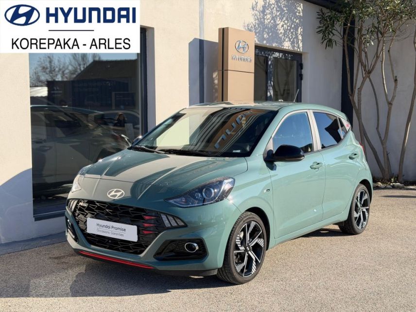 75010 : Hyundai Paris Nord - Goncourt Automobiles - HYUNDAI i10 N Line - i10 III - Vert - Boîte manuelle - Essence sans plomb