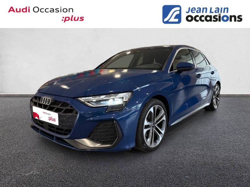 75010 : Hyundai Paris Nord - Goncourt Automobiles - AUDI A3 SPORTBACK S line - A3/S3/RS3 IV - BLEU ASCARI - Automate sequentiel - Essence sans plomb