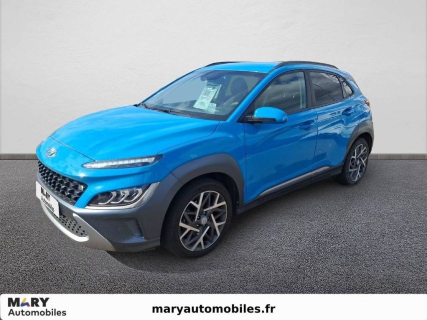 75010 : Hyundai Paris Nord - Goncourt Automobiles - HYUNDAI KONA HYBRID Intuitive - KONA - Bleu - Automate sequentiel - Essence / Courant électrique