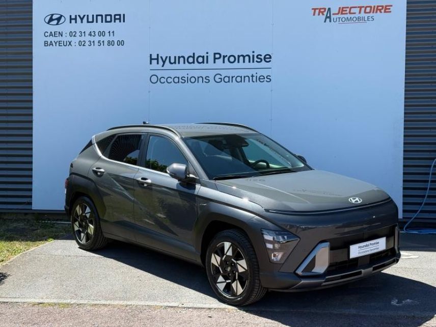 14112 : Hyundai Caen - Trajectoire Automobiles - HYUNDAI Kona - Kona - Ecotronic Gray perlé métallisé - Traction - Hybride : Essence/Electrique