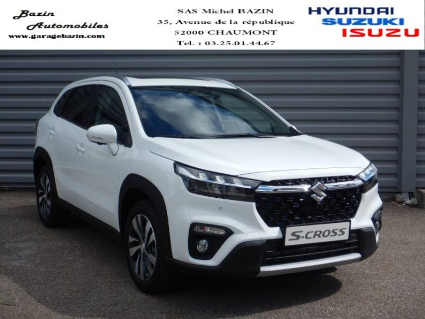 52000 : Hyundai Chaumont - Garage Michel Bazin - SUZUKI S-Cross - S-Cross - Blanc - Traction - Essence/Micro-Hybride