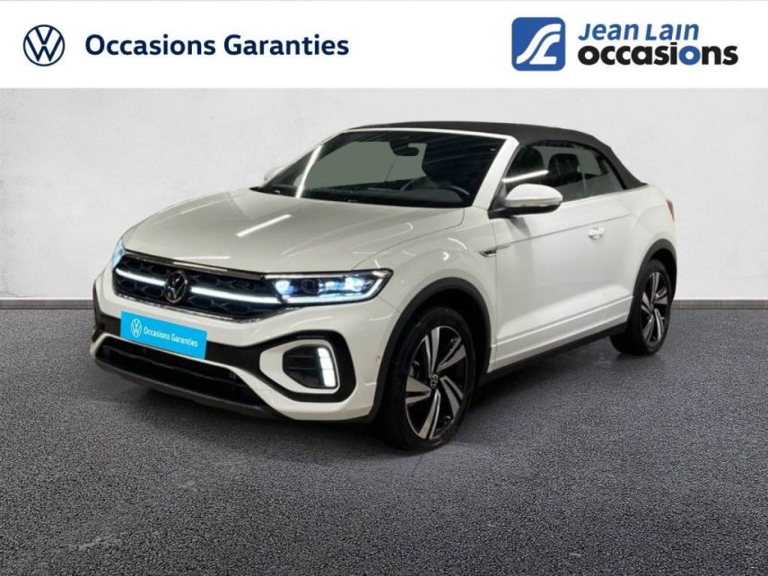 75010 : Hyundai Paris Nord - Goncourt Automobiles - VOLKSWAGEN T-ROC CABRIOLET R-Line - T-ROC - BLANC PUR / CAPOTE NOIRE  - Automate sequentiel - Essence sans plomb