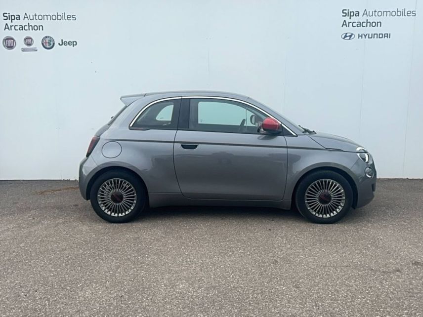 75010 : Hyundai Paris Nord - Goncourt Automobiles - FIAT 500e BERLINE (RED) - 500 III - Gris - Automate à fonct. Continu - Courant électrique