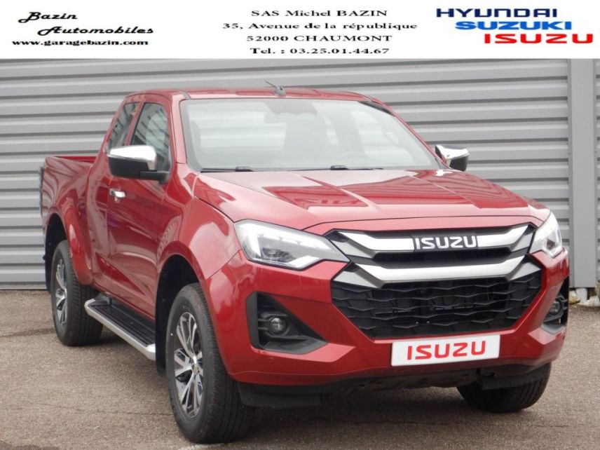 52000 : Hyundai Chaumont - Garage Michel Bazin - ISUZU D-Max - D-Max - Red Spinel Mica métal - Transmission intégrale enclenc - Diesel