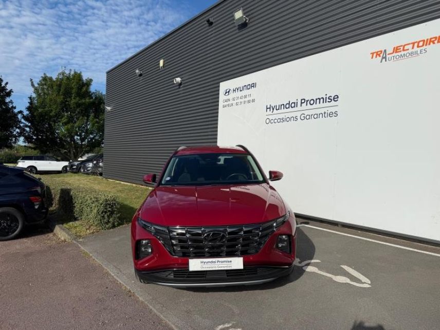 14112 : Hyundai Caen - Trajectoire Automobiles - HYUNDAI Tucson - Tucson - Sunset Red Métal - Traction - Hybride : Essence/Electrique