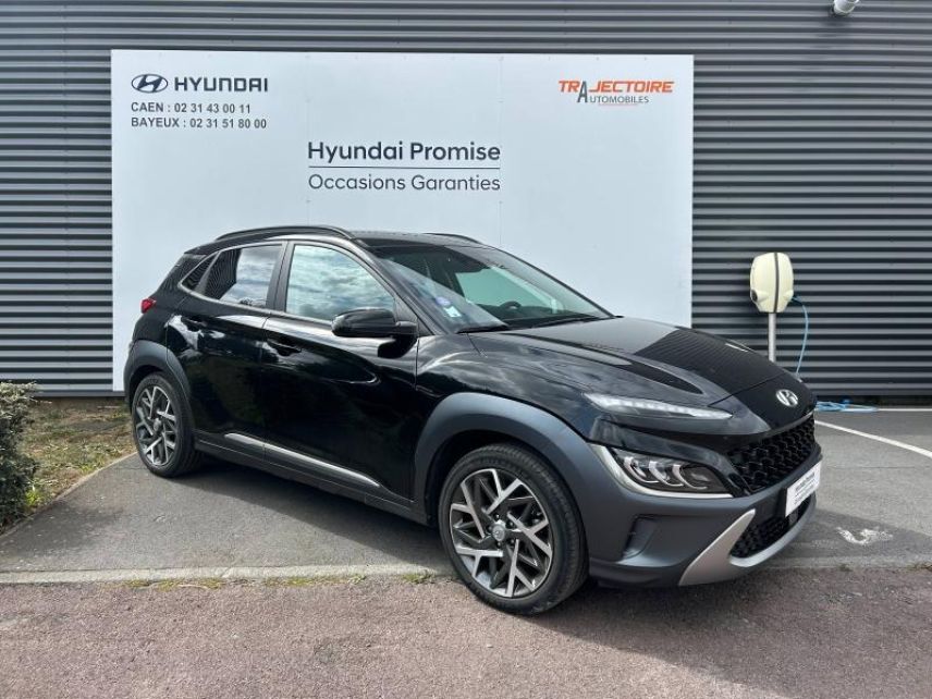 14112 : Hyundai Caen - Trajectoire Automobiles - HYUNDAI Kona - Kona - Phantom Black Métal - Traction - Hybride : Essence/Electrique