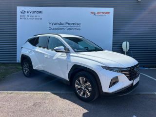 14112 : Hyundai Caen - Trajectoire Automobiles - HYUNDAI Tucson - Tucson - Serenity White Métal - Traction - Hybride : Essence/Electrique
