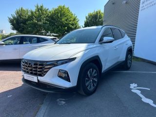 14112 : Hyundai Caen - Trajectoire Automobiles - HYUNDAI Tucson - Tucson - Serenity White Métal - Traction - Hybride : Essence/Electrique