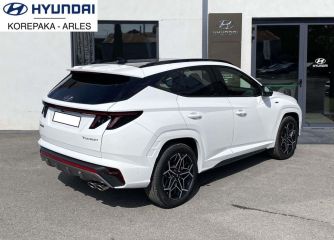 75010 : Hyundai Paris Nord - Goncourt Automobiles - HYUNDAI TUCSON N Line Executive - TUCSON IV - Blanc - Boîte automatique - Essence / Courant électrique