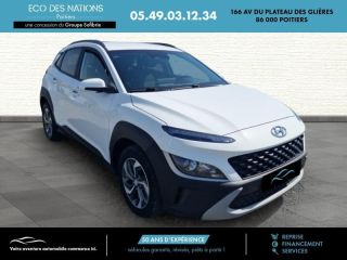 86000 : Hyundai Poitiers - Eco des Nations - HYUNDAI Kona - Kona - Blanc - Traction - Hybride : Essence/Electrique
