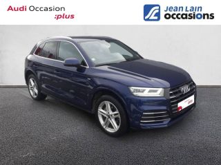 75010 : Hyundai Paris Nord - Goncourt Automobiles - AUDI Q5 S line - Q5 II - BLEU NAVARRE METALLISE - Boîte séquentielle - Essence / Courant électrique