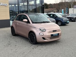 75010 : Hyundai Paris Nord - Goncourt Automobiles - FIAT 500e BERLINE MY22 SERIE 1 STEP 1 Icône Plus '2021' - 500 III - Beige - Automate à fonct. Continu - Courant électrique