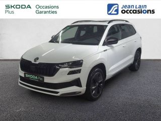 75010 : Hyundai Paris Nord - Goncourt Automobiles - SKODA KAROQ Sportline - KAROQ - BLANC LUNE - Automate sequentiel - Essence sans plomb