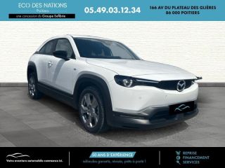 86000 : Hyundai Poitiers - Eco des Nations - MAZDA MX-30 - MX-30 - Blanc - Traction - Electrique