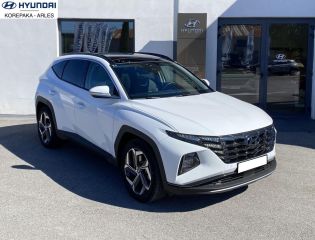 75010 : Hyundai Paris Nord - Goncourt Automobiles - HYUNDAI TUCSON Executive - TUCSON IV - Blanc - Boîte automatique - Essence / Courant électrique