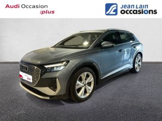 75010 : Hyundai Paris Nord - Goncourt Automobiles - AUDI Q4 E-TRON S line - Q4 E-TRON - BLEU GEYSER METALLISE - Automate à fonct. Continu - Courant électrique