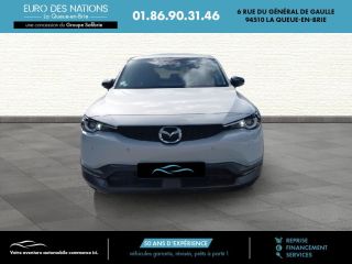 75010 : Hyundai Paris Nord - Goncourt Automobiles - MAZDA MX-30 2020 Industrial Vintage - MX-30 ELECTRIQUE - Blanc - Automate à fonct. Continu - Courant électrique