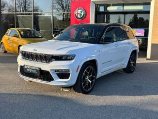 75010 : Hyundai Paris Nord - Goncourt Automobiles - JEEP GRAND CHEROKEE Summit Reserve - GRAND CHEROKEE WL - Blanc - Boîte automatique - Essence / Courant électrique