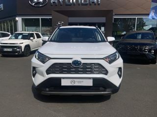 75010 : Hyundai Paris Nord - Goncourt Automobiles - TOYOTA RAV4 HYBRIDE MY22 Lounge - RAV4 V - Blanc - Automate à fonct. Continu - Essence / Courant électrique