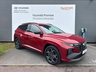14112 : Hyundai Caen - Trajectoire Automobiles - HYUNDAI Tucson - Tucson - Sunset Red Métal - Traction - Hybride : Essence/Electrique