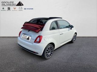 75010 : Hyundai Paris Nord - Goncourt Automobiles - FIAT 500C  - 500C (09/2022) - Blanc - Boîte manuelle - Essence sans plomb