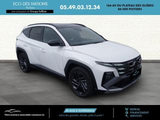 86000 : Hyundai Poitiers - Eco des Nations - HYUNDAI Tucson - Tucson - Serenity White Métal - Traction - Hybride : Essence/Electrique