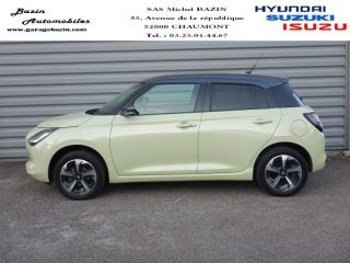 52000 : Hyundai Chaumont - Garage Michel Bazin - SUZUKI Swift - Swift - Cool Yellow Metallic/Toit Min Gray - Transmission intégrale - Essence/Micro-Hybride