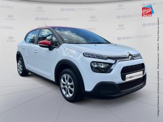 67800 : Hyundai Strasbourg - HESS Automobile - CITROEN C3 - C3 - Blanc Banquise (O) - Rouge Aden - Traction - Essence
