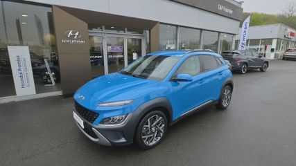 75010 : Hyundai Paris Nord - Goncourt Automobiles - HYUNDAI KONA HYBRID Executive - KONA - Bleu - Automate sequentiel - Essence / Courant électrique