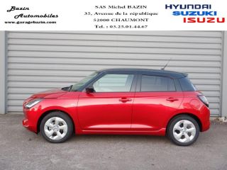 52000 : Hyundai Chaumont - Garage Michel Bazin - SUZUKI Swift - Swift - So&#039;Color Burning Red Pearl/Black métal - Traction - Essence/Micro-Hybride