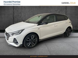 59187 : Hyundai Douai - Groupe Lempereur - HYUNDAI i20 - i20 - Atlas White Métal/Toit/rétros Black - Traction - Essence/Micro-Hybride