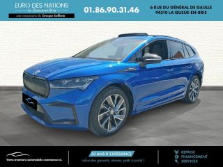 75010 : Hyundai Paris Nord - Goncourt Automobiles - SKODA ENYAQ Sportline - ENYAQ - BLEU - Automate à fonct. Continu - Courant électrique