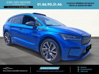 75010 : Hyundai Paris Nord - Goncourt Automobiles - SKODA ENYAQ Sportline - ENYAQ - BLEU - Automate à fonct. Continu - Courant électrique