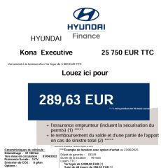 83130 : Hyundai Toulon - Autodif SAS - Groupe BALDASSARI - HYUNDAI KONA ELECTRIC Executive - KONA ELECTRIQUE - Gris - Automate à fonct. Continu - Courant électrique
