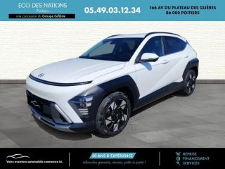 86000 : Hyundai Poitiers - Eco des Nations - HYUNDAI Kona - Kona - Blanc - Traction - Hybride : Essence/Electrique
