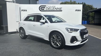 75010 : Hyundai Paris Nord - Goncourt Automobiles - AUDI Q3 S line - Q3 II - Blanc - Automate sequentiel - Essence / Courant électrique