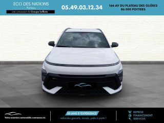 86000 : Hyundai Poitiers - Eco des Nations - HYUNDAI Kona - Kona - Atlas White/Toit/rétros Black - Traction - Hybride : Essence/Electrique