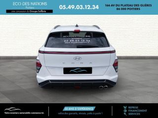 86000 : Hyundai Poitiers - Eco des Nations - HYUNDAI Kona - Kona - Atlas White/Toit/rétros Black - Traction - Hybride : Essence/Electrique